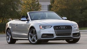 Preview wallpaper audi, s5, convertible, gray, front view