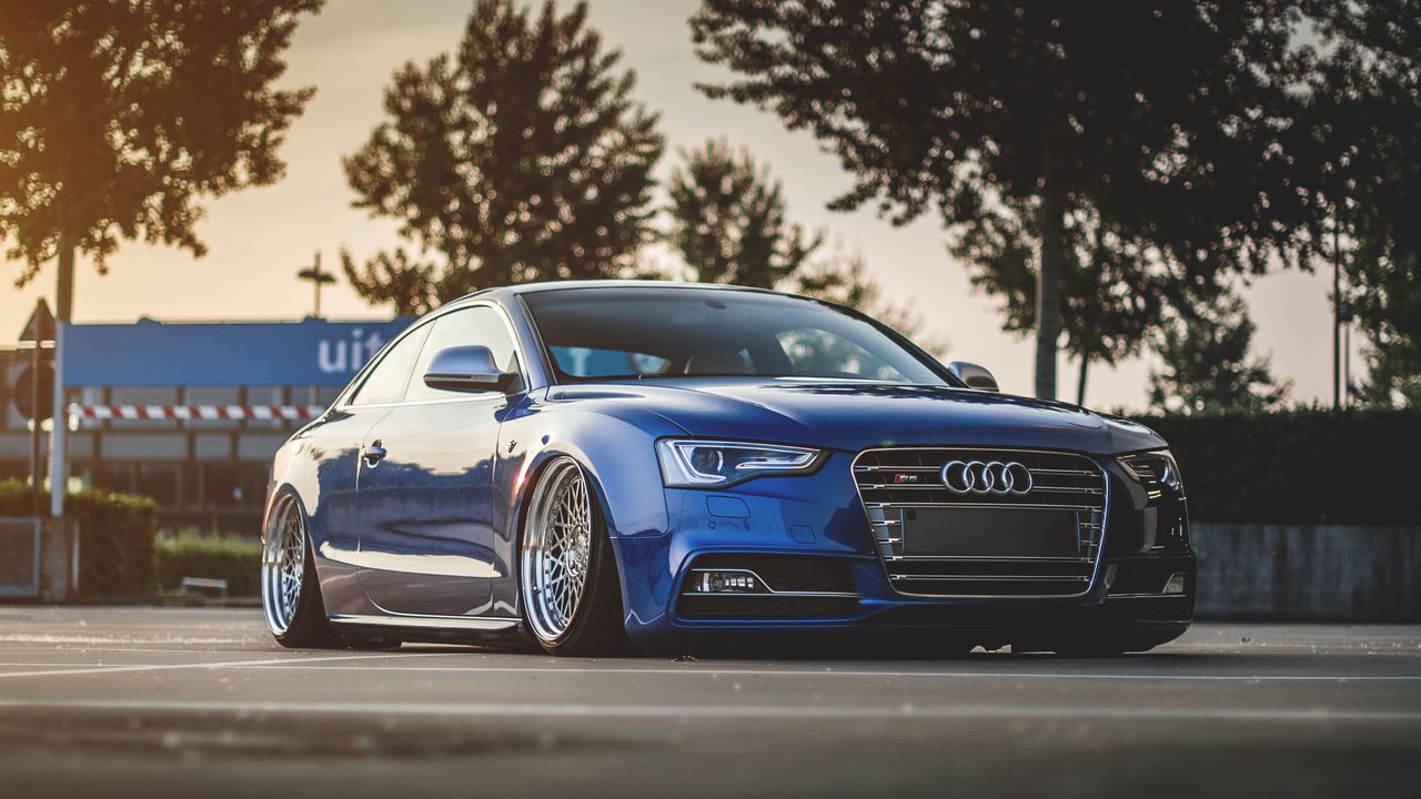 Wallpaper audi, s5, tuning, wheels, side view