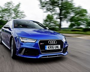 Preview wallpaper audi, sportback, rs7, front view