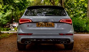 Preview wallpaper audi sq5, audi, car, white, back view