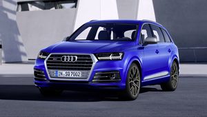 Preview wallpaper audi sq7 tdi, audi, blue, car