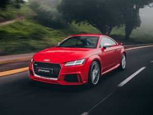 Preview wallpaper audi tt, audi, sports car, road, movement