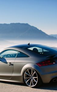 Preview wallpaper audi tt, austria, fog, tuning, mountains