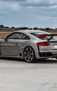 Preview wallpaper audi, tt, gray, side view