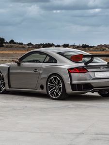 Preview wallpaper audi, tt, gray, side view