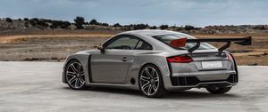 Preview wallpaper audi, tt, gray, side view