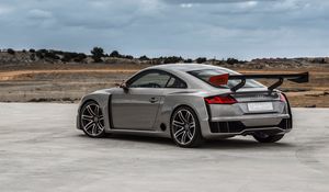 Preview wallpaper audi, tt, gray, side view