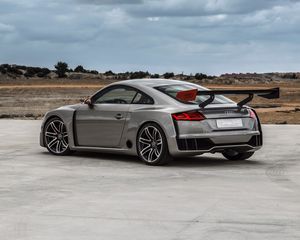 Preview wallpaper audi, tt, gray, side view