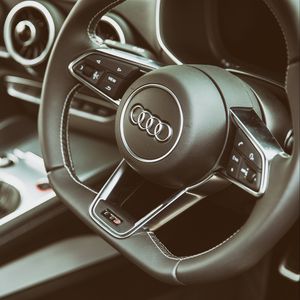 Preview wallpaper audi, tts, steering wheel, interior