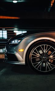 Preview wallpaper audi, wheel, side view, headlight