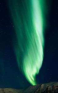 Preview wallpaper aurora, northern lights, night, starry sky, natural phenomenon