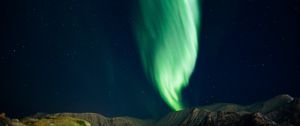 Preview wallpaper aurora, northern lights, night, starry sky, natural phenomenon