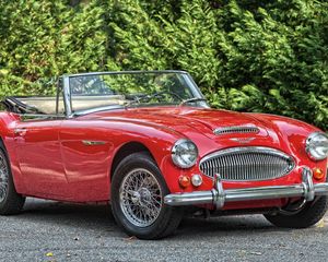 Preview wallpaper austin healey, 3000, bj8, roadster, 1966, convertible, red