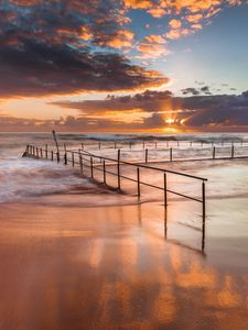 Sunset Beach Jetty Scenery Brighton Australia HD 4K Wallpaper #8.2861