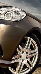 Preview wallpaper auto, beige, front bumper, headlights, sky, sand