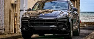 Preview wallpaper auto, black, front view, elegant, luxury