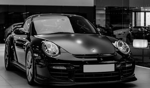 Preview wallpaper auto, black, headlight, bw