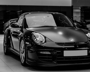 Preview wallpaper auto, black, headlight, bw