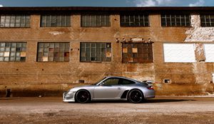 Preview wallpaper auto, car, porsche, red, side view