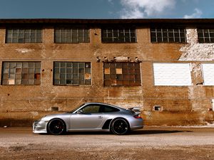 Preview wallpaper auto, car, porsche, red, side view