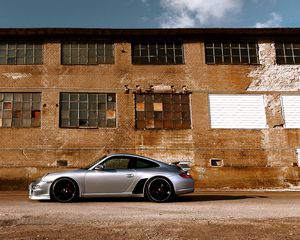 Preview wallpaper auto, car, porsche, red, side view