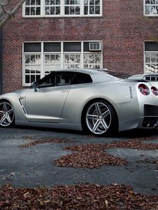 Preview wallpaper auto, gray, nissan gt-r