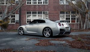 Preview wallpaper auto, gray, nissan gt-r