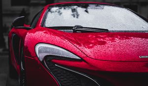 Preview wallpaper auto, headlight, drops, red