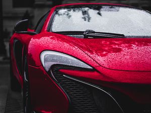 Preview wallpaper auto, headlight, drops, red