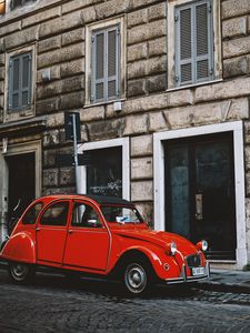 Preview wallpaper auto, retro, red, street