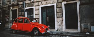 Preview wallpaper auto, retro, red, street