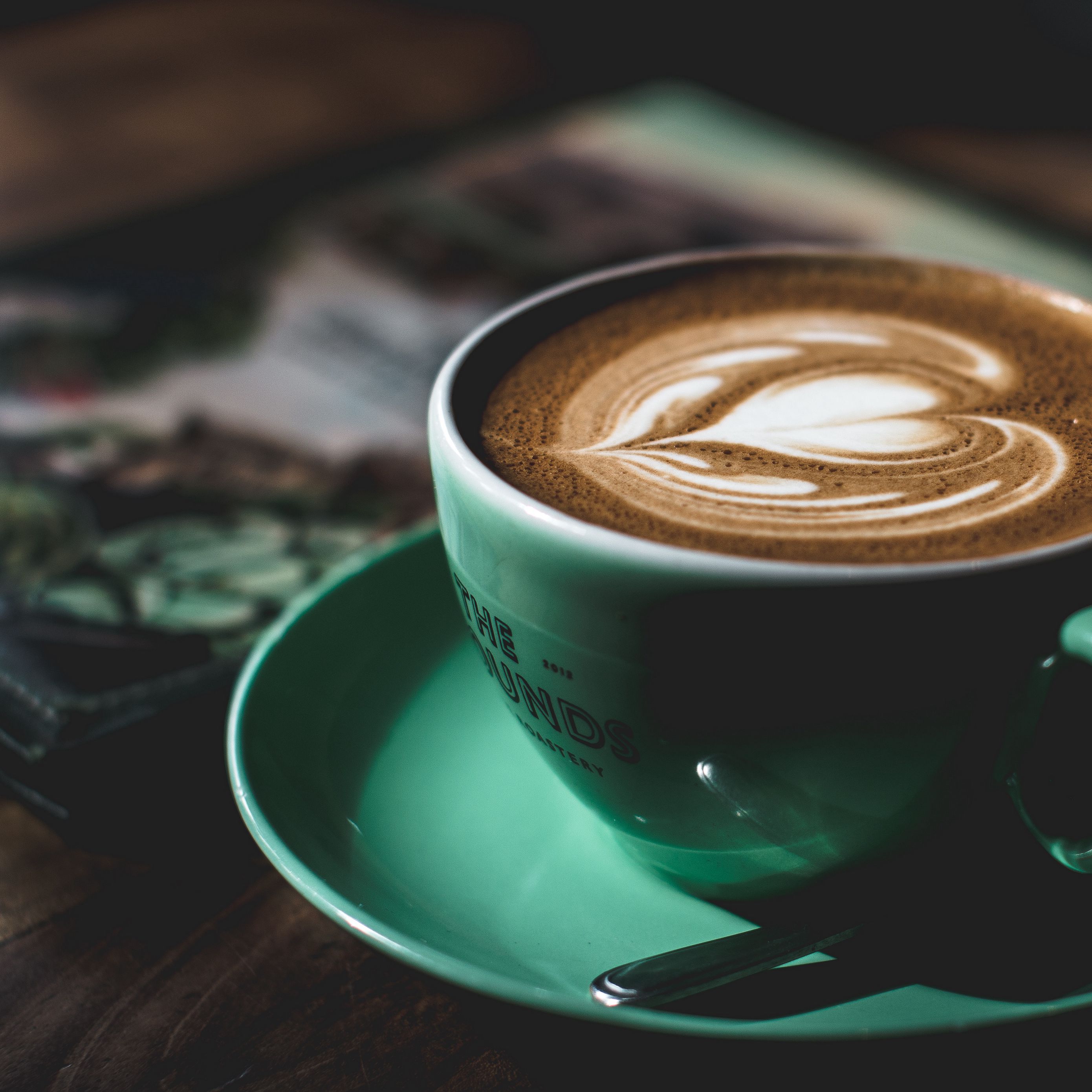 2780x2780 Wallpaper coffee, cappuccino, cup, pattern
