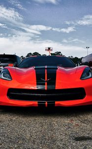 Preview wallpaper auto, sports car, front view, red