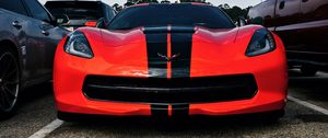 Preview wallpaper auto, sports car, front view, red