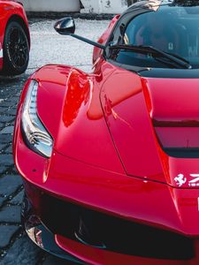 Preview wallpaper auto, sports car, front view, red