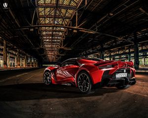 Preview wallpaper auto, sports car, red, aggressive, dark