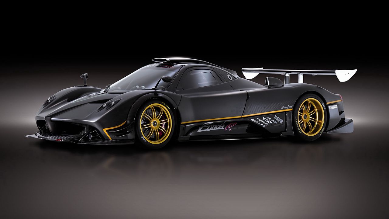 Wallpaper auto, zonda, gray, left side