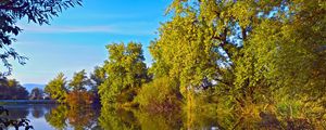 Preview wallpaper autumn, lake, trees, landscape