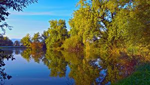 Preview wallpaper autumn, lake, trees, landscape