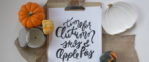 Preview wallpaper autumn, words, inscription, lettering