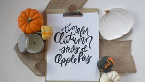 Preview wallpaper autumn, words, inscription, lettering