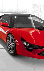 Preview wallpaper avanti, supercar, cars, red, front view