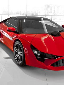 Preview wallpaper avanti, supercar, cars, red, front view