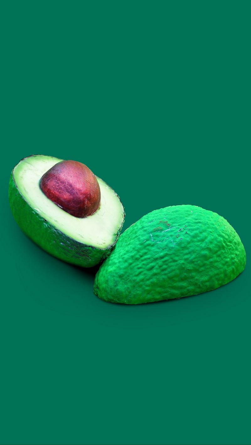 Download wallpaper 800x1420 avocado, fruit, exotic, half, green iphone  se/5s/5c/5 for parallax hd background