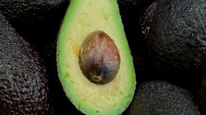 Preview wallpaper avocado, fruit, half, green