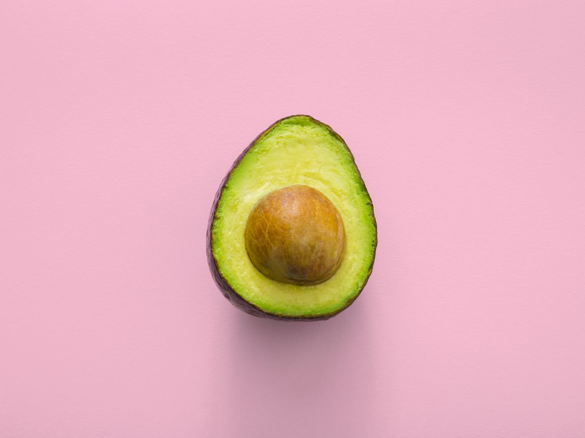 1152x864 Wallpaper avocado, minimalism, pink