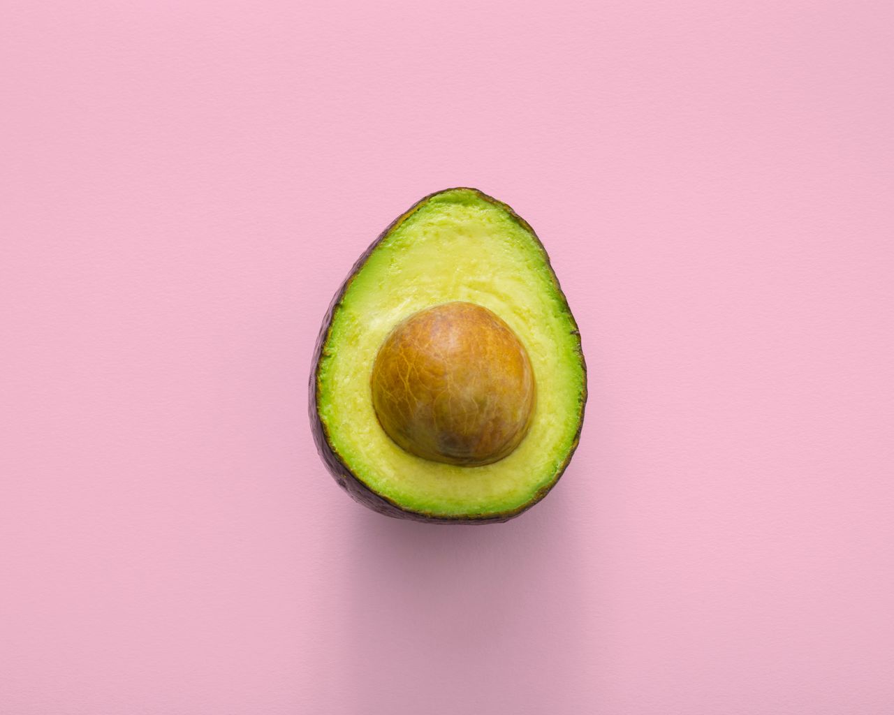 1280x1024 Wallpaper avocado, minimalism, pink