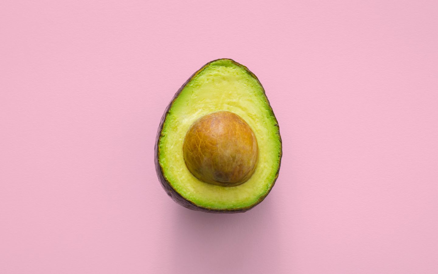 1440x900 Wallpaper avocado, minimalism, pink
