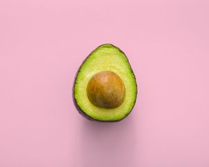 Preview wallpaper avocado, minimalism, pink