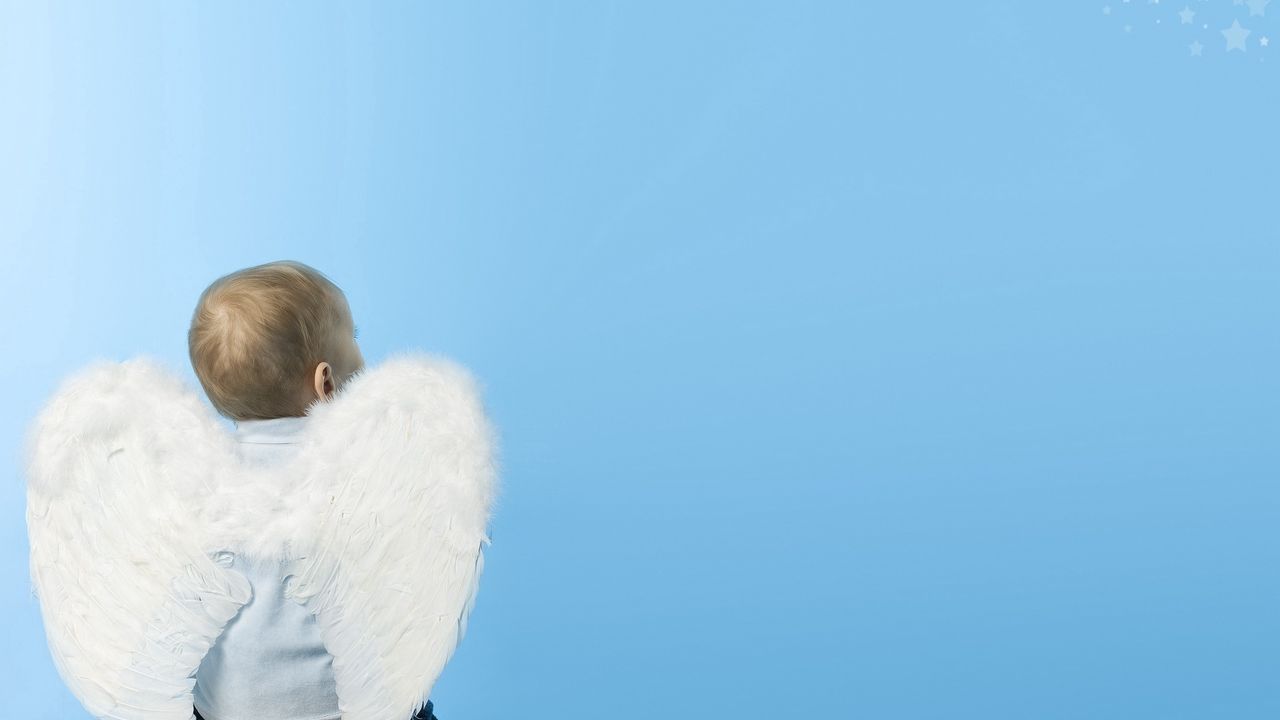 Wallpaper baby, child, wings, angel